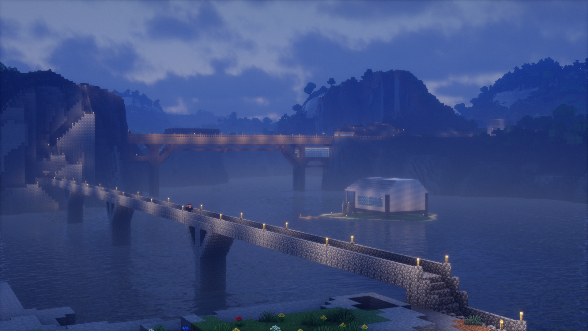 BillySMP bridge at night